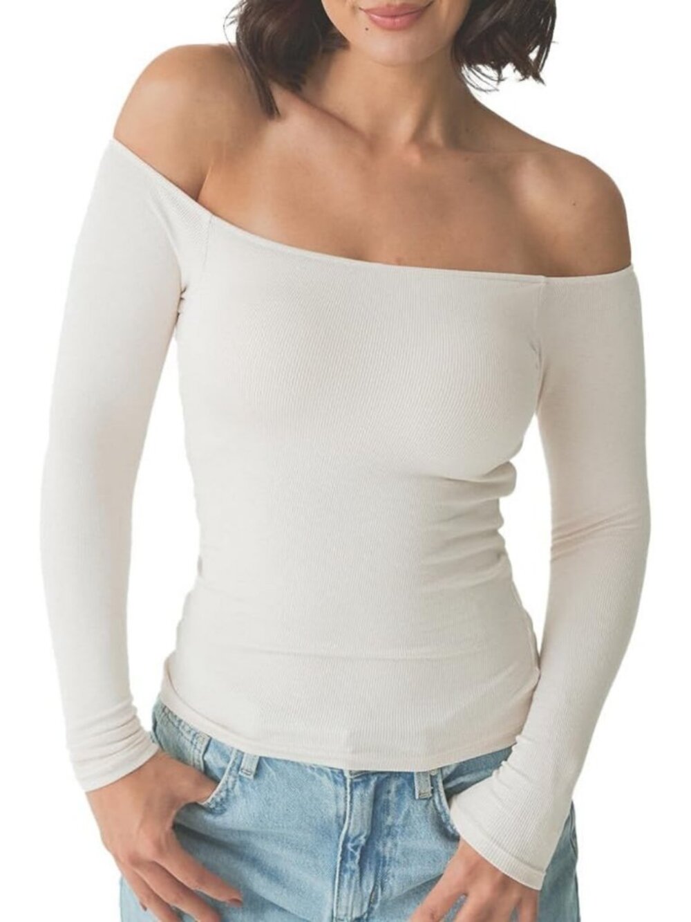 Chic Off-The-Shoulder Brami Top | Trendy Casual Shirt for Stylish Outfits